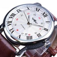 Fashion Luxury Leather Full Automatic Mechanical Watch