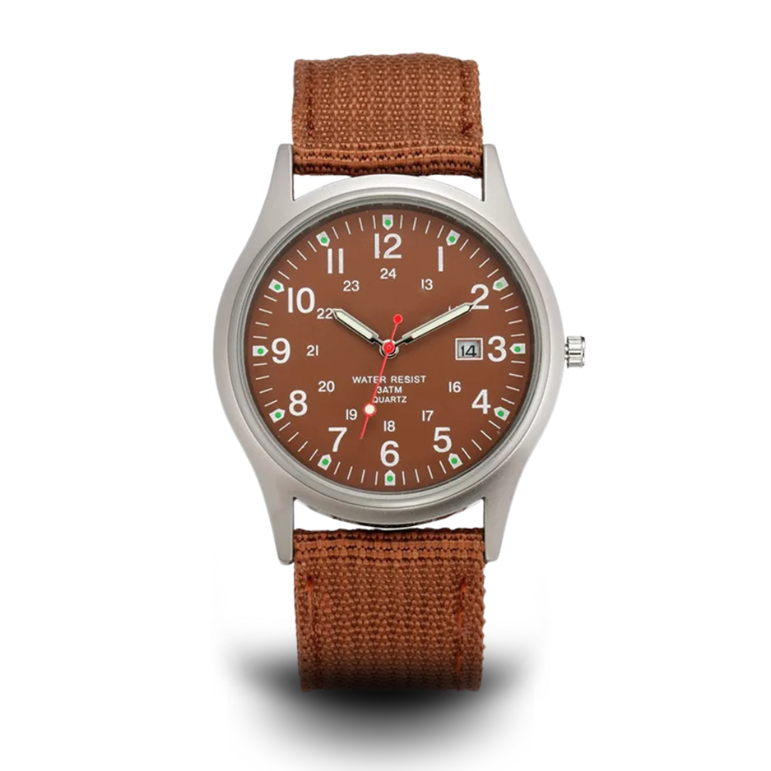 Military-Inspired Casual Wristwatch