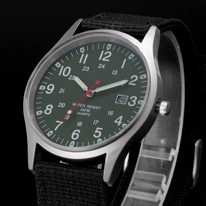 Military-Inspired Casual Wristwatch