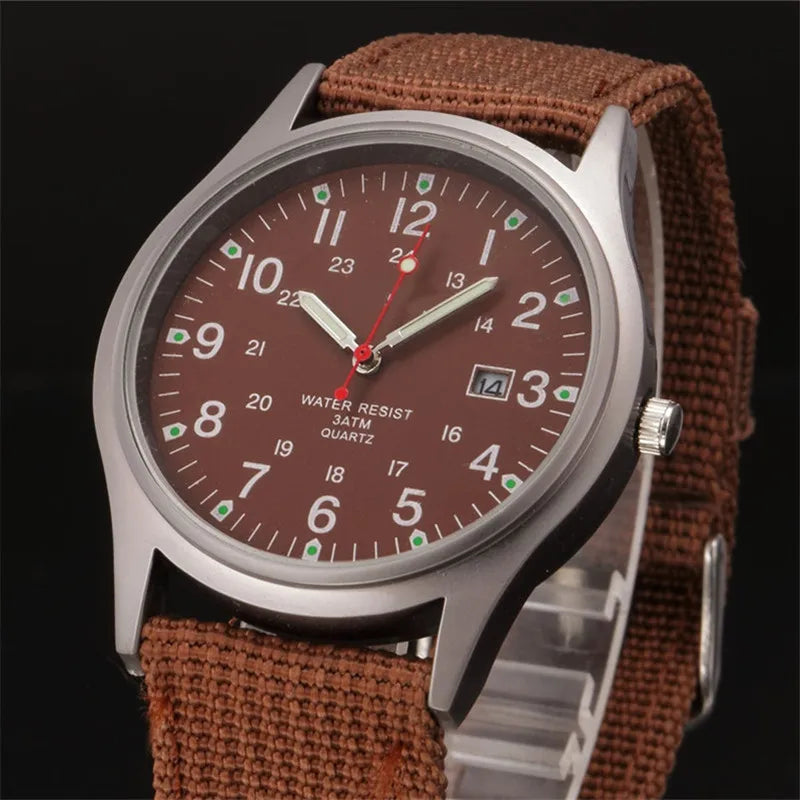 Military-Inspired Casual Wristwatch