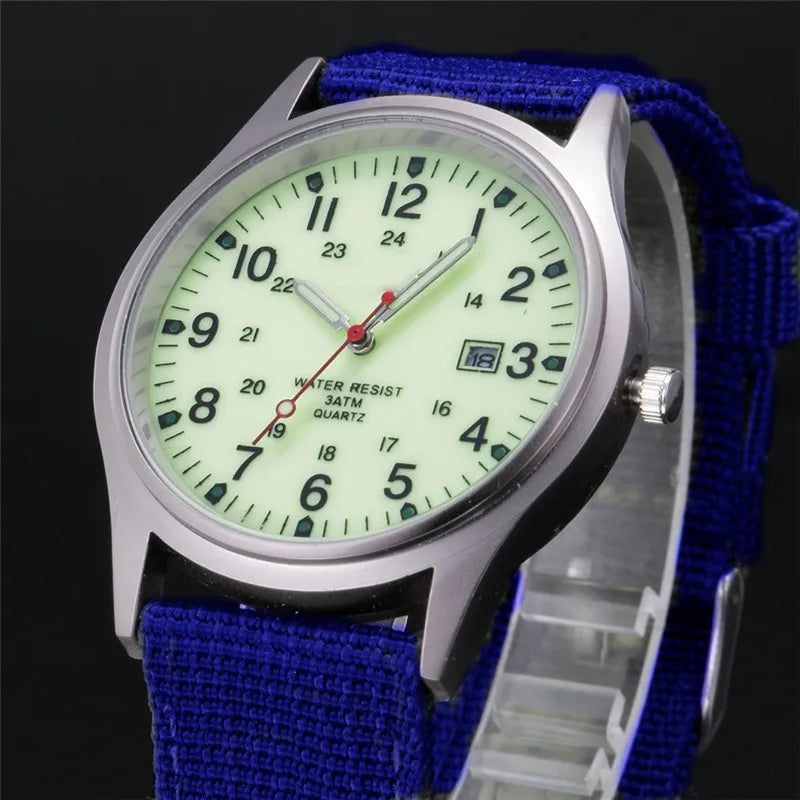 Military-Inspired Casual Wristwatch