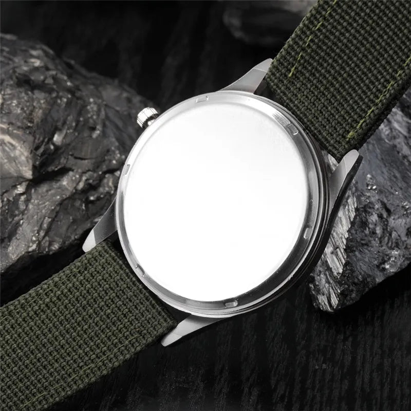 Military-Inspired Casual Wristwatch