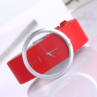 Elegant Transparent Dial Quartz Watch